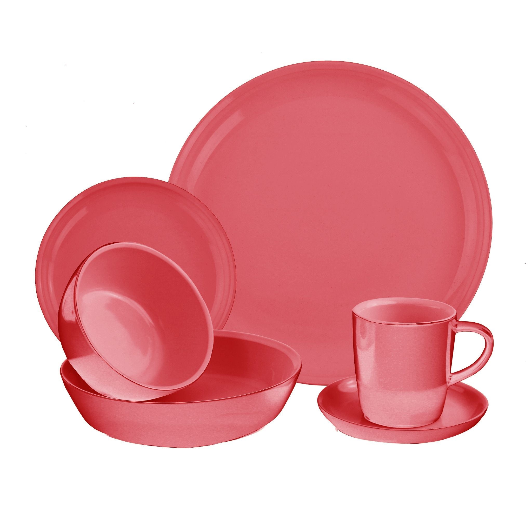 CorningWare 6-piece Vermilion Dinnerware Set , Service for 1