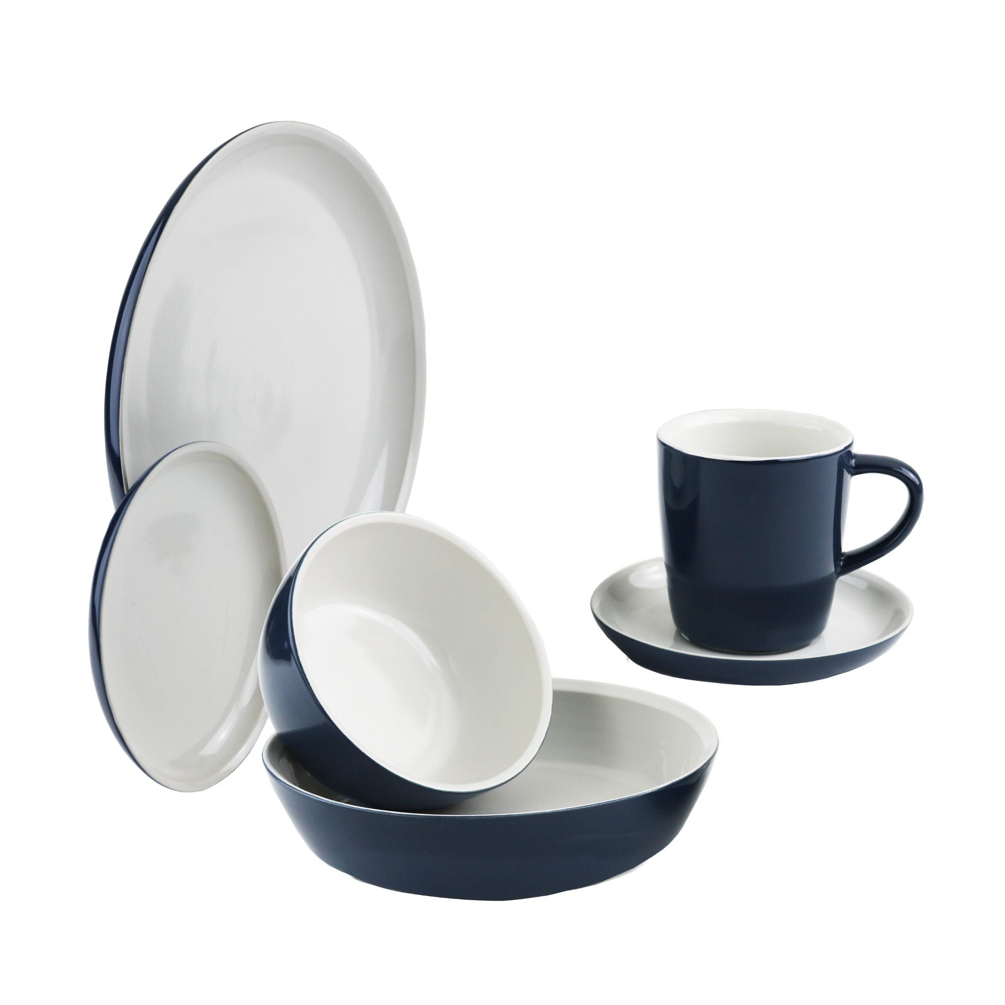 CorningWare 6-piece Midnight Blue Dinnerware Set , Service for 1