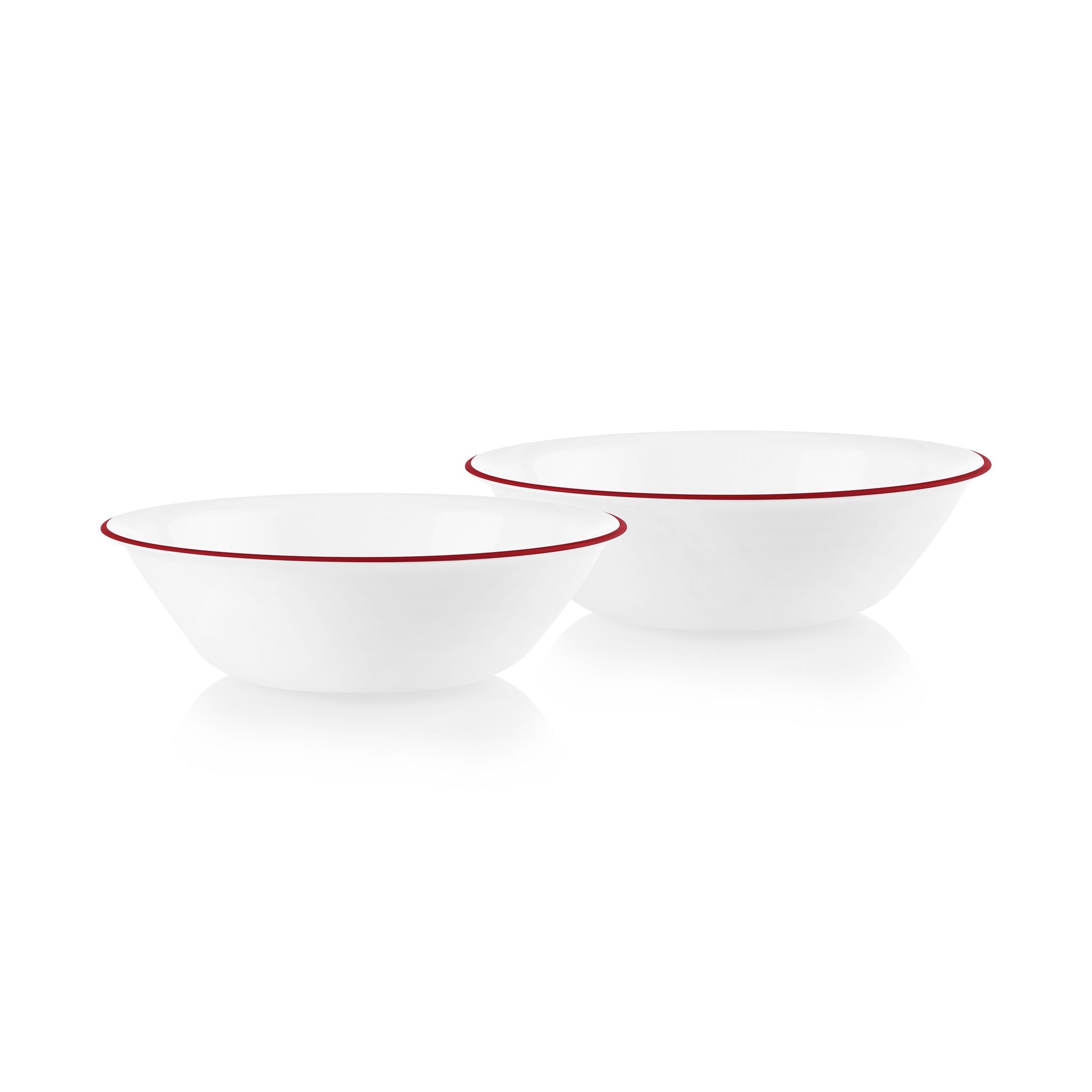 Corelle Radiant Red Banded 1-quart Serving Bowls, 2-pack