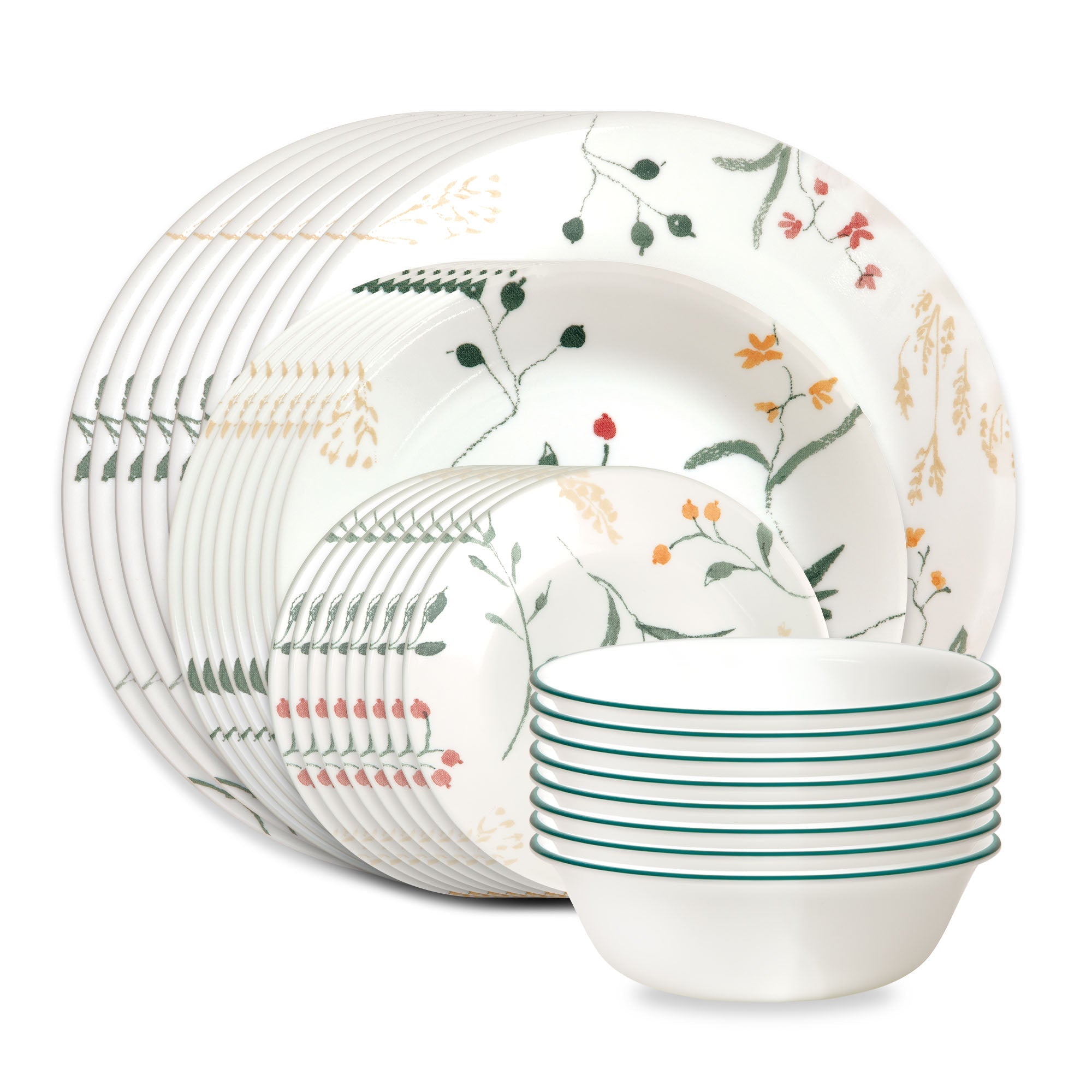 Corelle Wildflower Scatter 32-piece Dinnerware Set, Service for 8