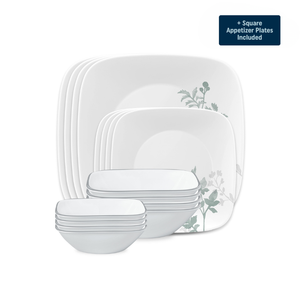 Corelle Amalie Dinnerware Set ¨C Service for 4 + Appetizer Plates