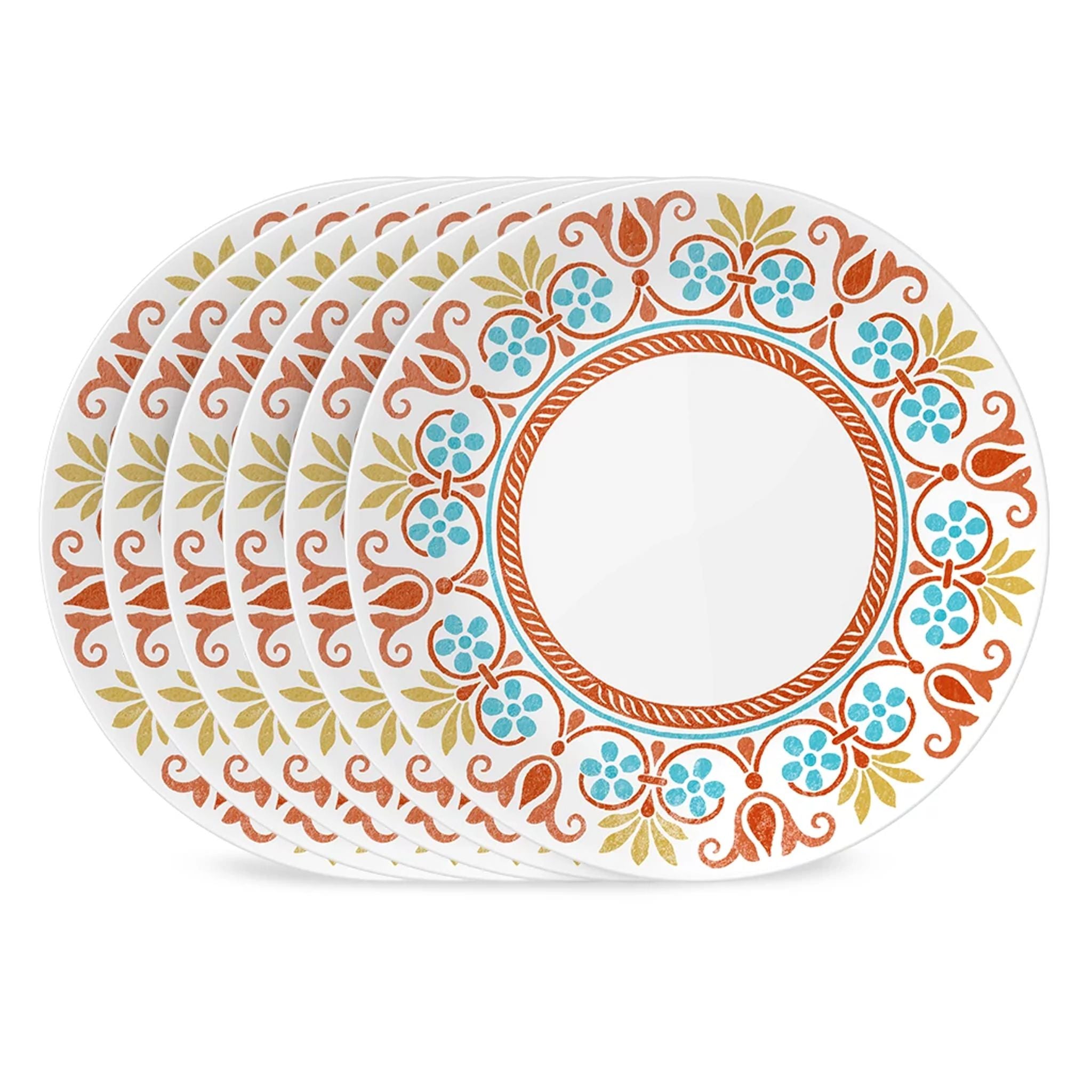 Corelle Global Collection Terracotta Dreams 10.25¡± Dinner Plates, 6-pack