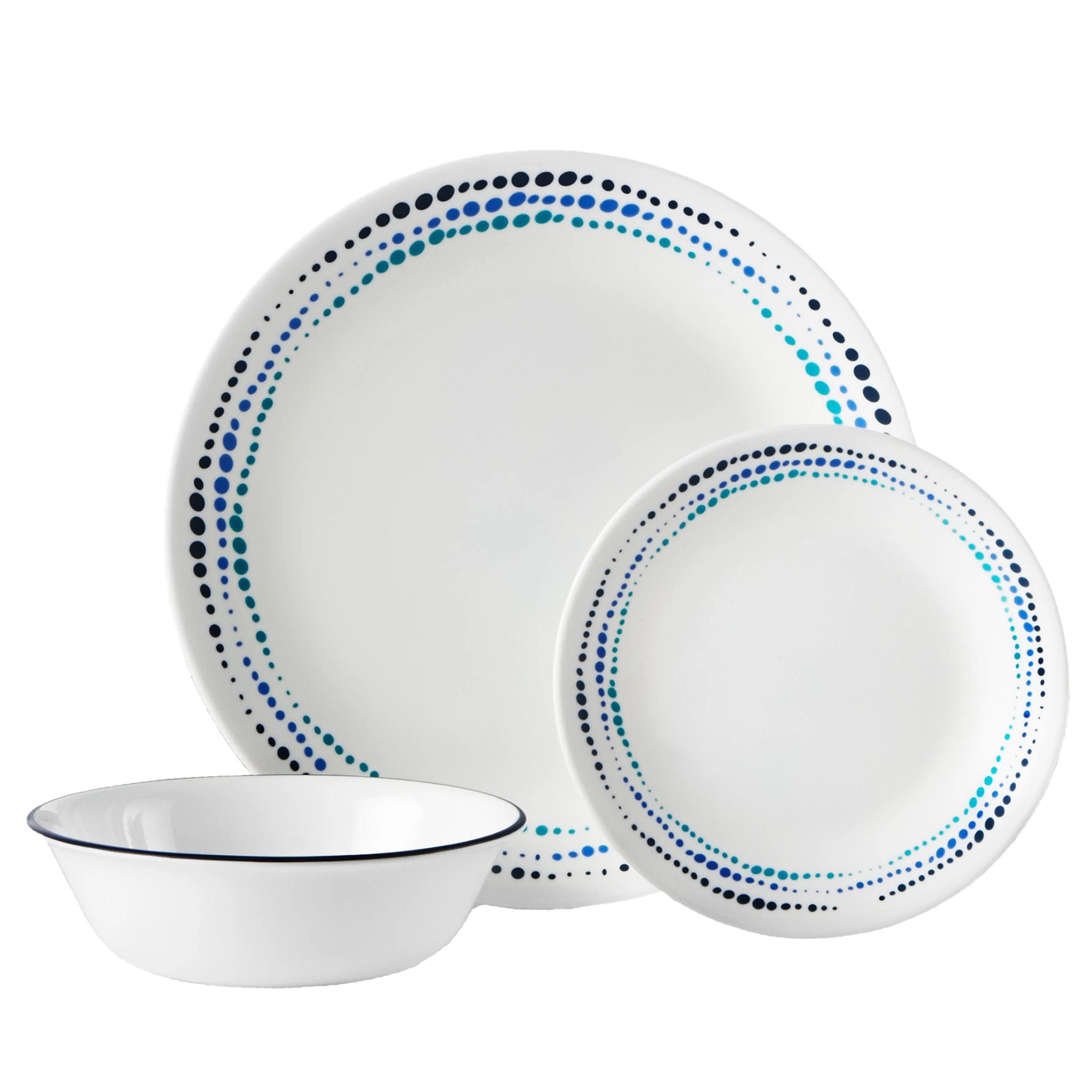 Corelle Ocean Blues 12-piece Dinnerware Set, Service for 4