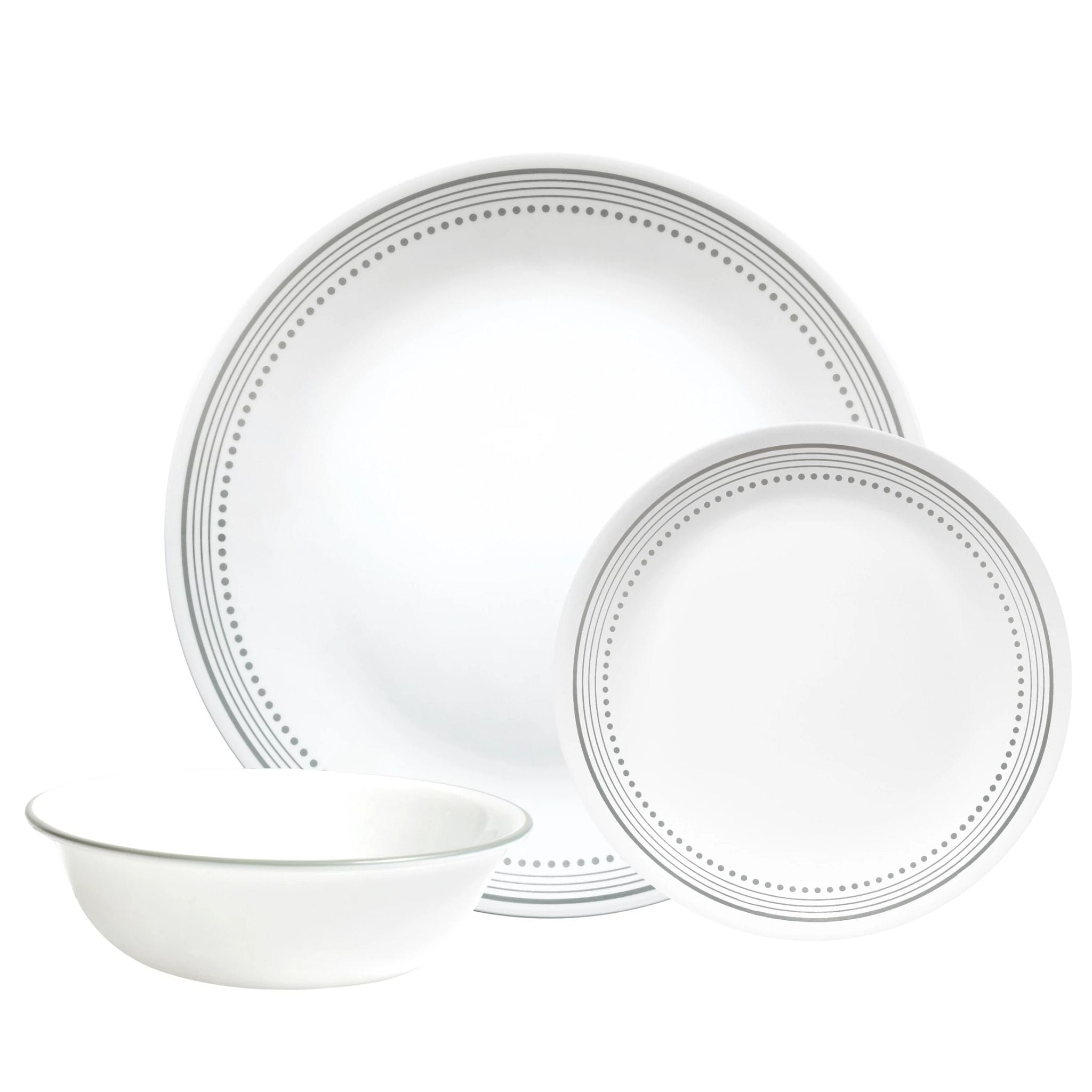 Corelle Mystic Gray 12-piece Dinnerware Set, Service for 4