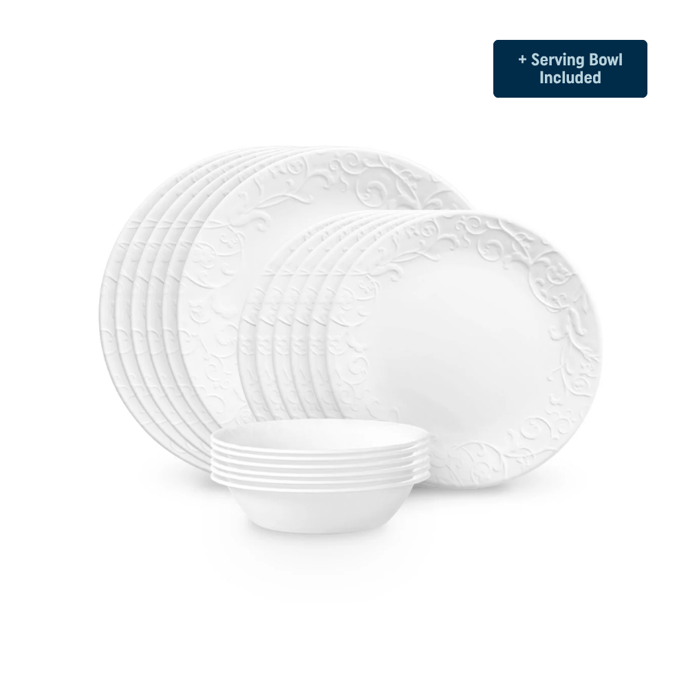 Corelle Bella Faenza Dinnerware Set ¨C Service for 6 + Serving Bowl