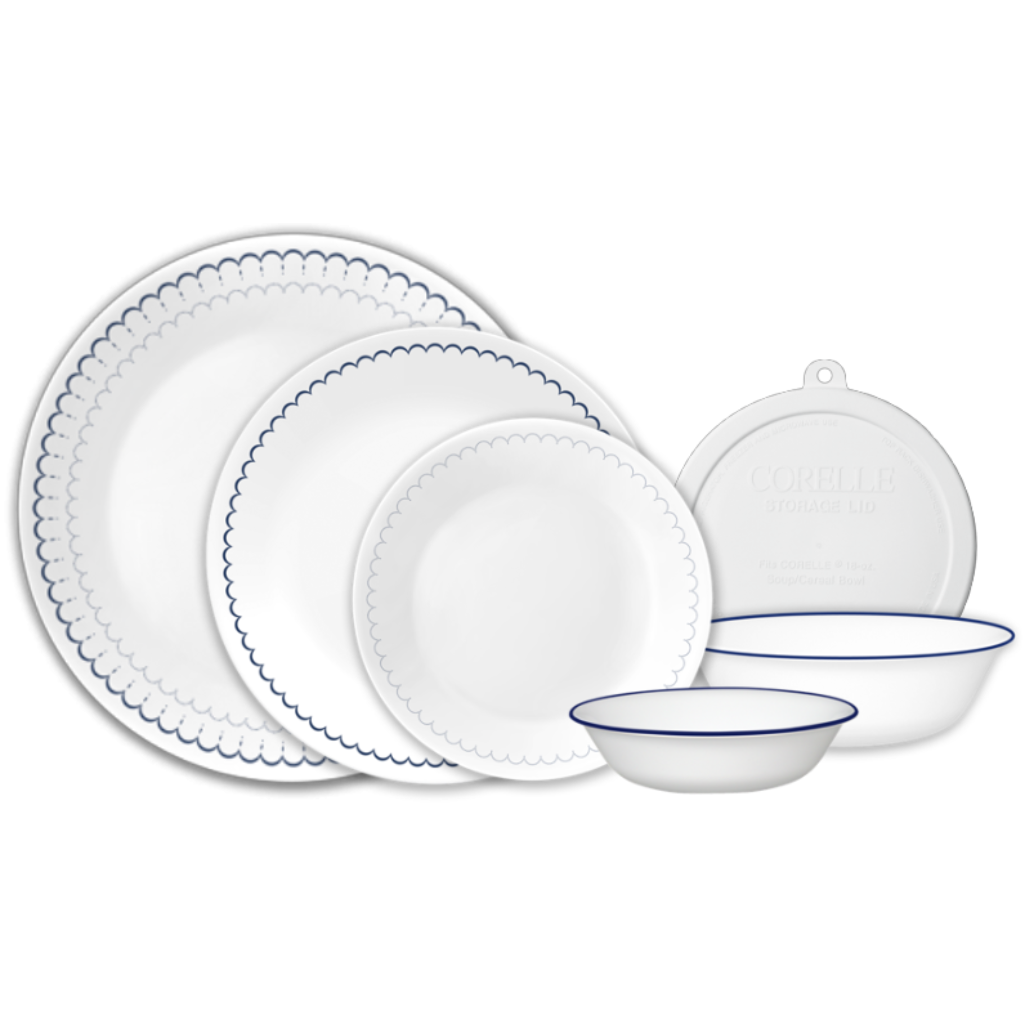 Corelle Caspian Lace 66-piece Dinnerware Set, Service for 12